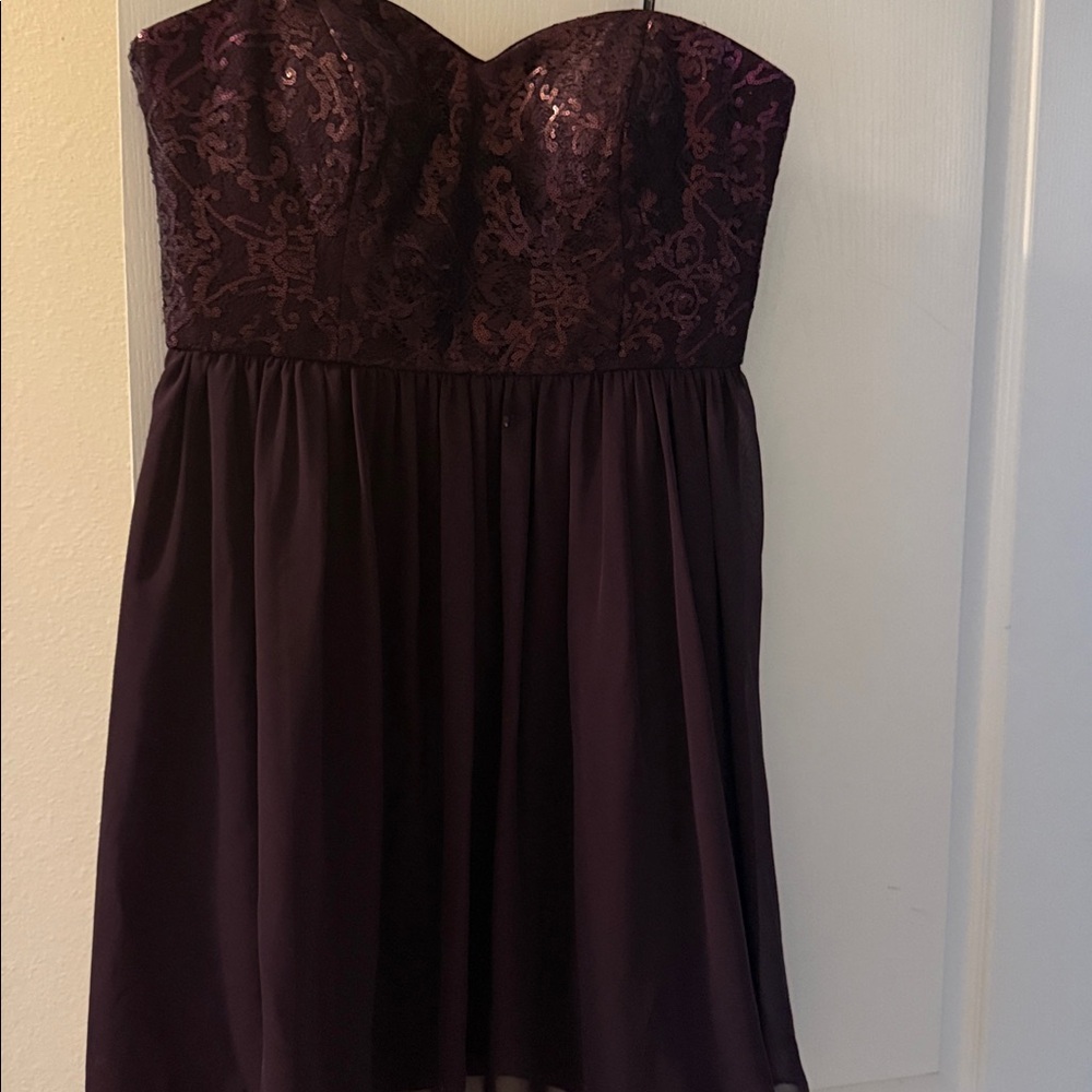 Jessica Simpson Deep Purple Sequin Dress
